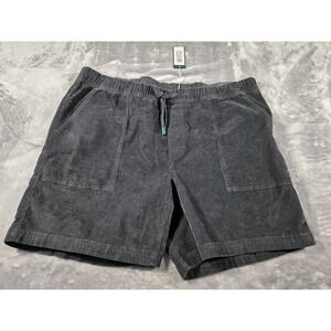 NWT Alpine Design Hike Cord Short Midnight Black Men's 2XL Corduroy‎ 7' Inseam
